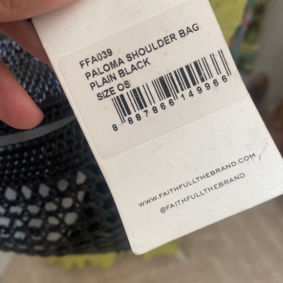 New Faithfull The Brand Paloma Black Crossbody Bag - Picture 7 of 8